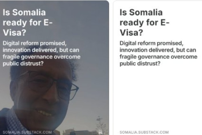 Somalia diyaar ma u tahay e-visa?